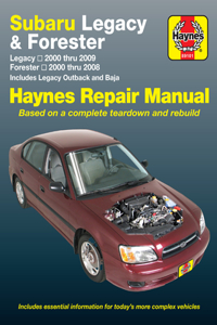 Subaru Legacy & Forester covering Legacy (2000-2009) & Forester (2000-2008), inc. Legacy Outback & Baja Haynes Repair Manual (USA)