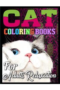 cat coloring books for adults relaxation