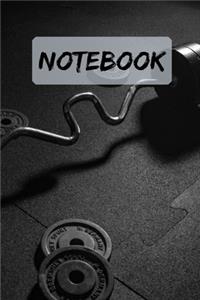 Notebook Gym Dumbbells Notepad Journal Diary