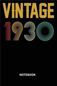 Vintage 1930 Notebook