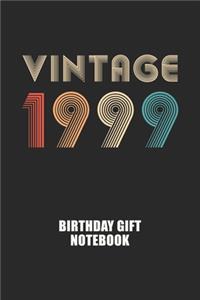 Vintage 1999 Notebook Birthday Gift