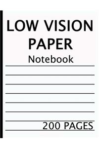 Low Vision Notebook