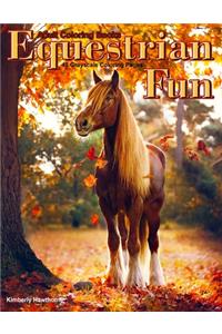 Adult Coloring Books Equestrian Fun