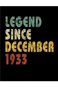 Legend Since December 1933