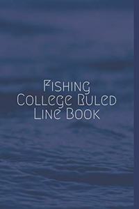 Fishing College Ruled Line Book