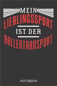 Mein Lieblingssport ist der Ballentransport!