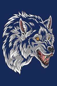 Blue Wolf Spirit Composition Notebook 2