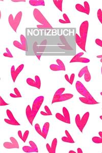Notizbuch A5 Muster Herzen Herz