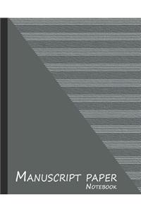 Manuscript Paper Notebook