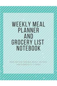 Weekly Meal Planner and Grocery List Notebook