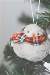 Cute Chubby Snowman Christmas Tree Ornament