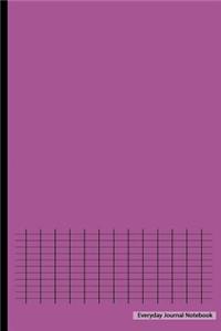 Everyday Journal Notebook - Graph Paper (Purple Cover)