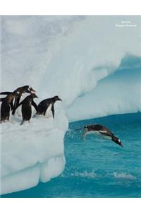 Unruled Penguin Notebook
