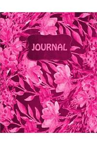 Chalkboard Watercolor Flowers Bullet Dot Grid Journal (Pink)