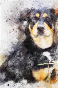 Painted Dog Journal: 150 Page Lined Notebook/Diary