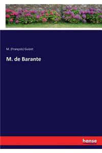 M. de Barante