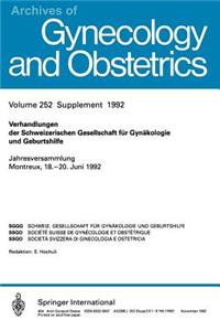 Verhandlungen Der Schweizerischen Gesellschaft Für Gynäkologie Und Geburtshilfe