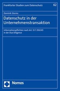 Datenschutz in Der Unternehmenstransaktion