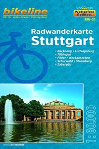 Stuttgart cycling tour map