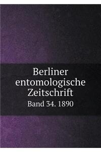 Berliner entomologische Zeitschrift Band 34. 1890