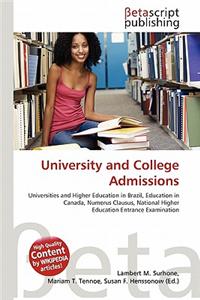 University and College Admissions