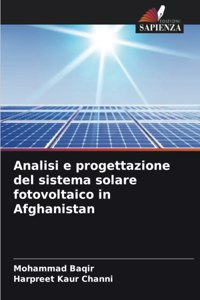 Analisi e progettazione del sistema solare fotovoltaico in Afghanistan