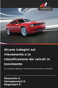 Alcune indagini sul rilevamento e la classificazione dei veicoli in movimento