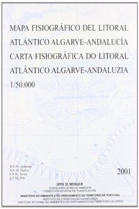 Mapa fisiografico del litoral algarve Andalucia