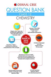 Oswaal Cbse Question Bank Chapter-Wise Solutions For Class 12 Chemistry (English)