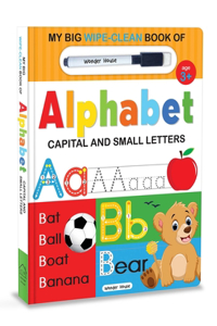 My Big Wipe And Clean Book of Alphabet for Kids : Capital And Small Letters