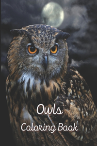 Owls Coloring book