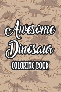 Awesome Dinosaur Coloring Book