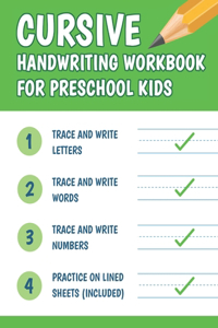 Cursive Handwriting Workbook For Preschool Kids
