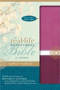 NIV, Real-Life Devotional Bible for Women, Imitation Leather, Pink