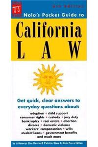 Nolos Pocket Guide to California Law