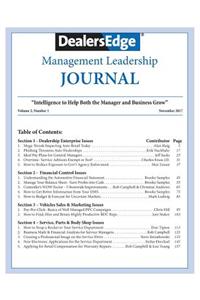 Dealersedge Management Leadership Journal