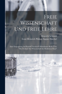 Freie Wissenschaft Und Freie Lehre