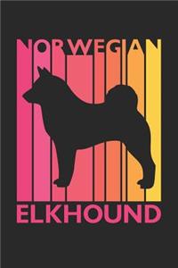 Vintage Norwegian Elkhound Notebook - Gift for Norwegian Elkhound Lovers - Norwegian Elkhound Journal