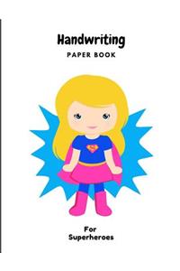 Handwriting Paper Book