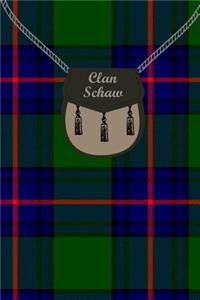 Clan Schaw Tartan Journal/Notebook
