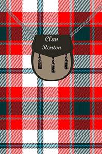 Clan Renton Tartan Journal/Notebook