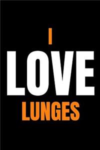 Personal Trainer Notebook I Love Lunges