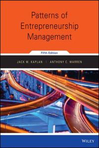 Patterns of Entrepreneurship Management