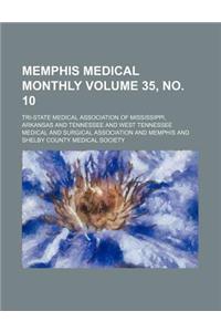 Memphis Medical Monthly Volume 35, No. 10