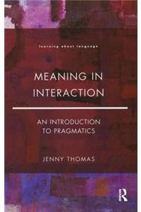 Meaning in Interaction