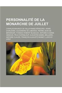 Personnalite de La Monarchie de Juillet