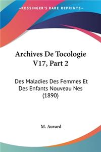 Archives De Tocologie V17, Part 2