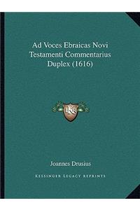 Ad Voces Ebraicas Novi Testamenti Commentarius Duplex (1616)