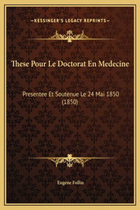 These Pour Le Doctorat En Medecine