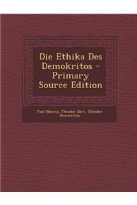 Die Ethika Des Demokritos